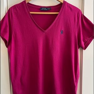 Women’s Fuchsia Polo RL Tee Shirt